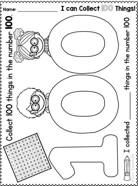 100th Day Of School Paper Bag Challenge Freebie And Printables Clever