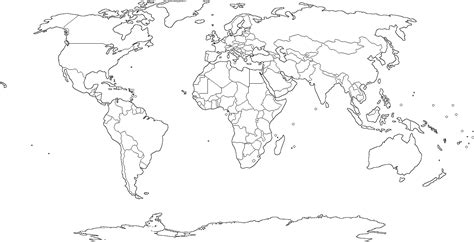 Blank World Map With Names