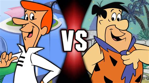 George Jetson Vs Fred Flintstone By Totallynotincina On Deviantart