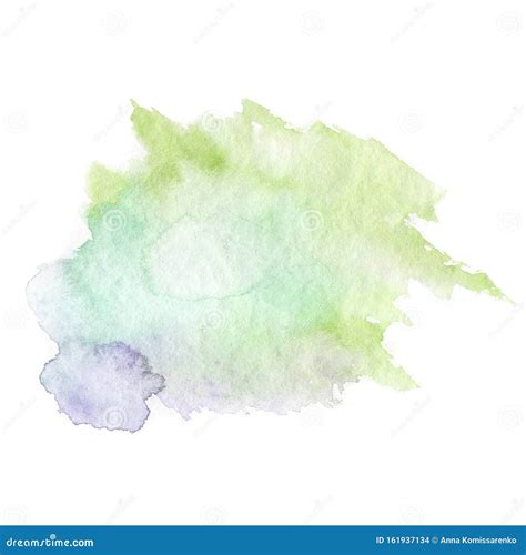 Pastel Paint Splash Watercolor Background For Festive Design Stock