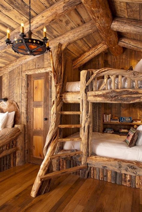 27 Creative Log Cabin Themed Bedroom For Kids ~ Godiygocom