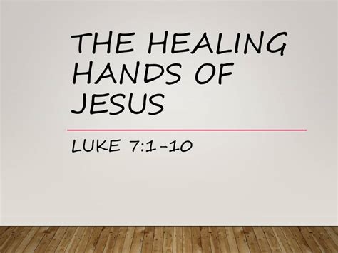 The Healing Hands Of Jesus Gretna Baptist Church