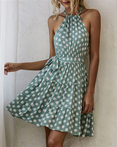 Sexy Polka Dot Print Dress Summer Cjdropshipping
