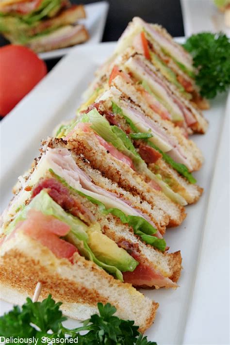 Easy Club Sandwich Favorite Sandwich Recipe Deliciously Seasoned