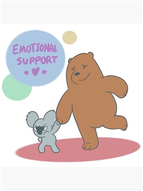Emotional Support Poster By Eleanorose123 Redbubble