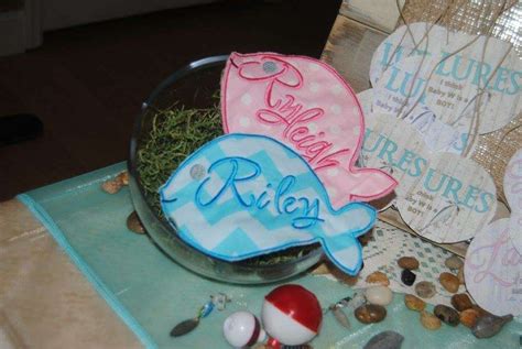 Fishing Theme Gender Reveal Party Ideas Photo 2 Of 12 Reveal