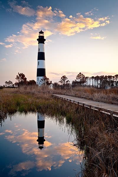 Bodie Island Lighthouse Cape Hatteras Outer Banks Nc Landscape