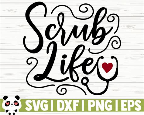 Scrub Life Svg Scrub Svg Nurse Svg Nurse Quote Svg Nurse Etsy