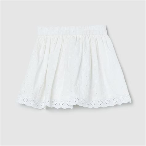 Buy Girls Textured Schiffli Detail A Line Skirt From Max At Just Inr 4290