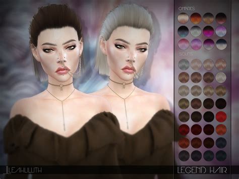 Sims 4 Hairs The Sims Resource Legend Hair By Leahlillith