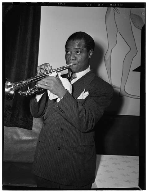 [Portrait of Louis Armstrong, between 1938 and 1948 ...