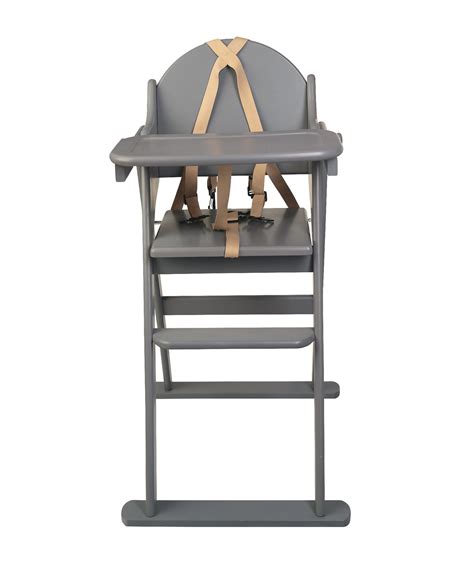 Safetots Putaway Folding Wooden Highchair Easy Store Baby Wood High