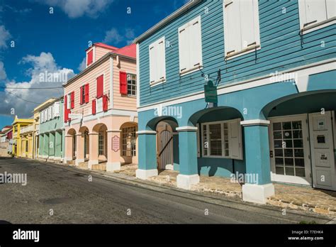 Historic Buildings In Downtown Christiansted St Croix Us Virgin