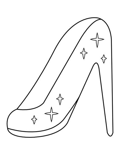 64 coloring page cinderella slipper latest coloring pages printable