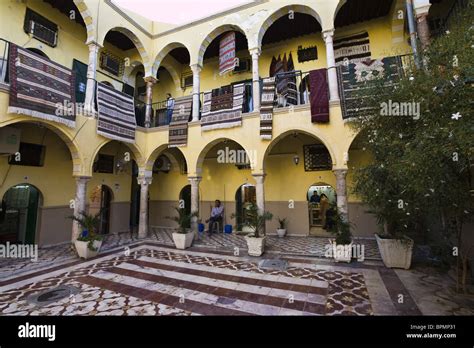Inner Courtyard In The Medina Old Town Tripoli Libya North Africa