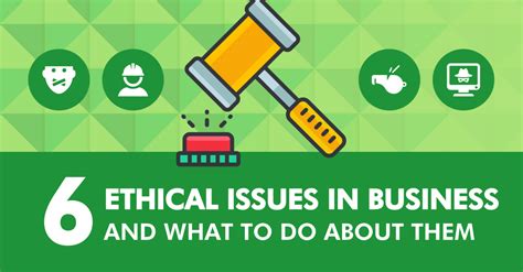 Here's what you need to know to be sure that you're promoting and marketing using social media and content in an ethical way. 6 Ethical Issues in Business and What to Do About Them ...