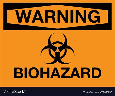 Biohazard Icon Warning Symbol Royalty Free Vector Image