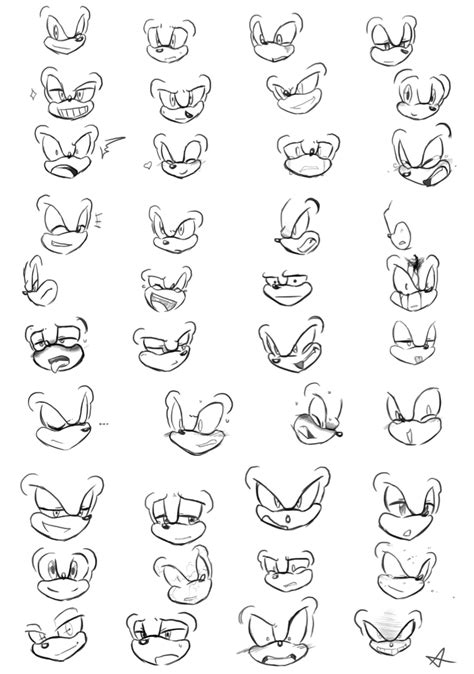 40 Sonic Faces By Unknownspy On Deviantart