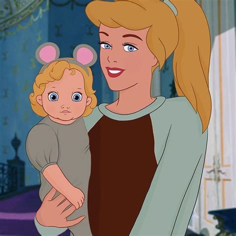 Cinderella As A Mom Artist Reimagines Disney Princesses As Moms With