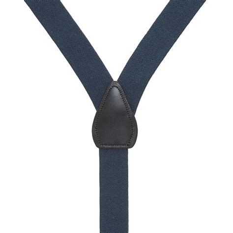 Navy Jacquard Checkered Button Suspenders Suspenderstore