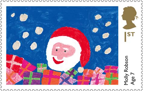 Royal Mail Unveils Christmas Stamps Created By Children Design Week