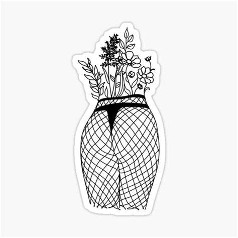 Sexy Girl In A Thong Sticker By Onelineprint Redbubble