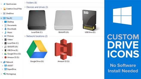 Windows 10 is the unique in the microsoft's line of the operating systems. How to Customize Drive Icons on Windows 10 (No Software ...