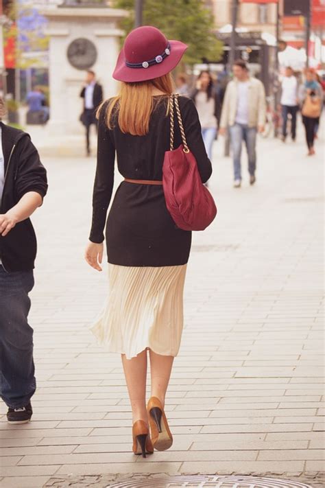 Lady Walking On The Street Free Photo On Pixabay