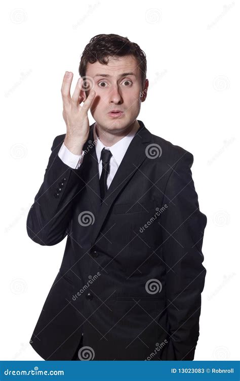 Baffled Businessman Scratching His Head Stock Image Image Of