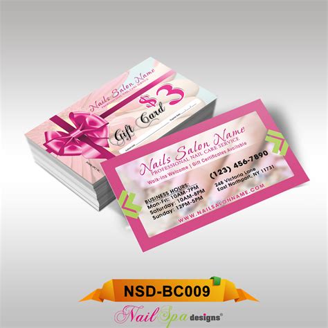 With all the hustle and bustle in your life, sometimes you just need to write it down and make it happen. Nail Spa Business Card BC009 - 911Prints || 24hr Printing ...