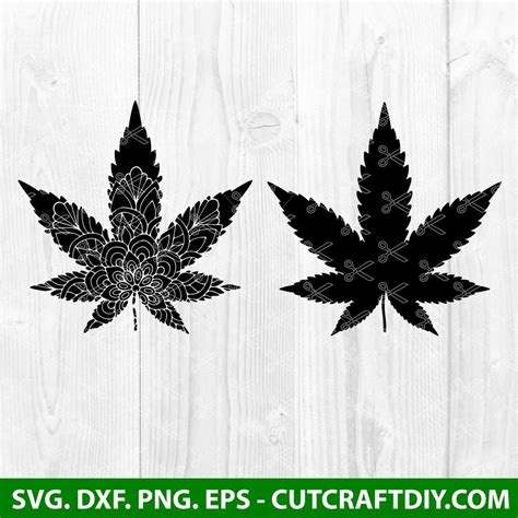 Weed SVG Cut Files - Marijuana Leaf SVG - Cannabis SVG