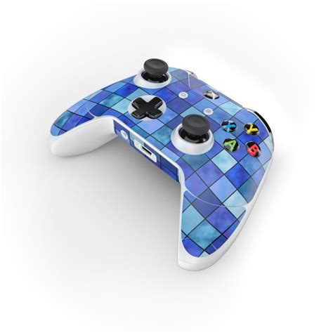 Microsoft Xbox One Controller Skin Blue Mosaic By Fp Decalgirl