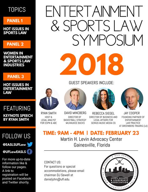 2018 Uf Entertainment And Sports Law Symposium Levin College Of Law