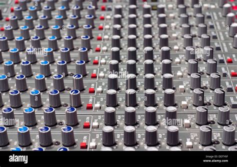 Pro Audio Mixing Board At A Recording Studio Stock Photo Alamy