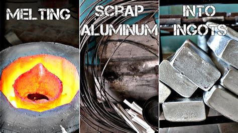 Melting Scrap Aluminum Into Ingots 20 Youtube
