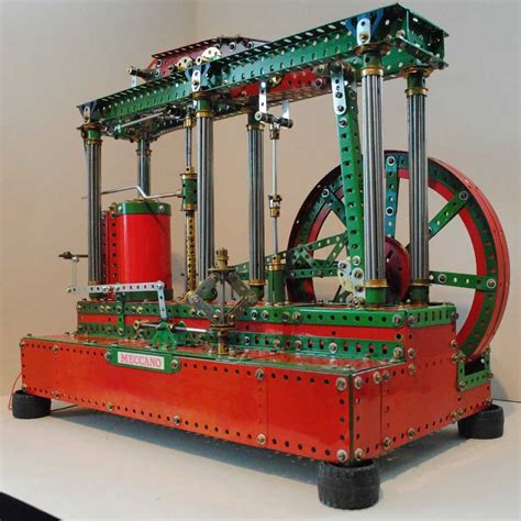 General View Of Beam Engine Meccano Models Meccano Erector Set
