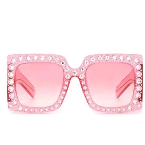 Gucci Oversized Square Sunglasses 445 Liked On Polyvore Featuring Accessories Eyewear