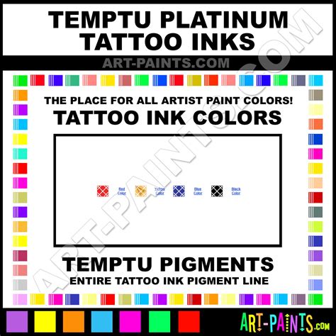 Blue Platinum Tattoo Ink Paints 304 Blue Paint Blue Color Temptu