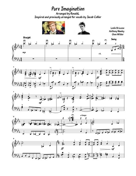 Pure Imagination For Piano Jacob Collier Sheet Music For Piano