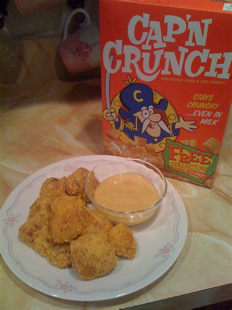 Captain Crunch Chicken Fingers With Honey Mustard Sauce Grind Down