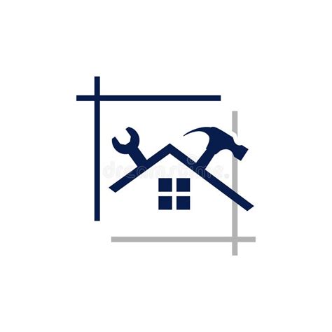 Home Repair Logo With Maintenance Tools And House Construction Concept