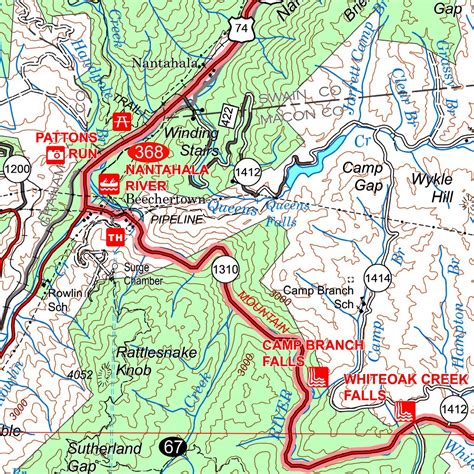 Nantahala National Forest Nantahala Ranger District West Map By Us