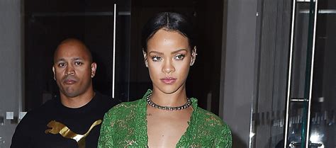 Rihanna Wears Sheer Dress With No Bra In Nyc Rihanna Sheer Just Jared Celebrity News And
