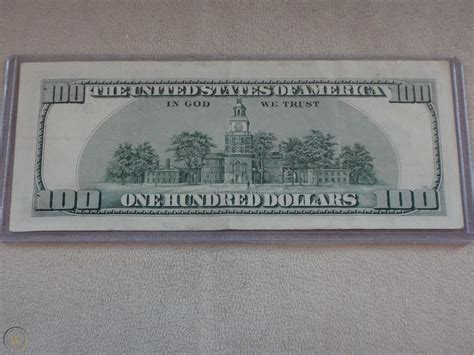 1996 100 Dollar Bill Error Star Note Misprint Miscut Low Serial