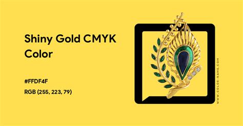 Shiny Gold Cmyk Color Hex Code Is Ffdf4f