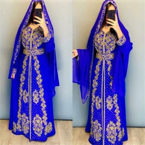 Dubai Moroccan Kaftan Arabic Abaya Maxi Hand Beaded Caftan Farasha