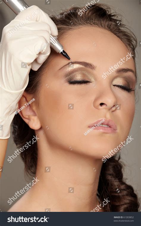 Professional Permanent Makeup Applying Stock Photo 61303852 Shutterstock