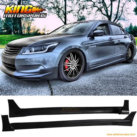 For 2008 2010 Honda Accord 4dr Sedan Mugen Style Poly Urethane Side