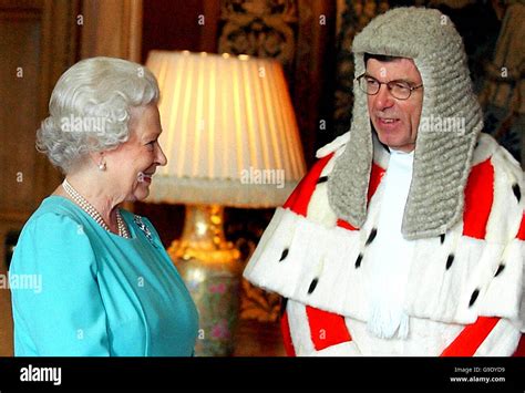Britains Queen Elizabeth Ii Chats With The Lord Justice General Hi Res