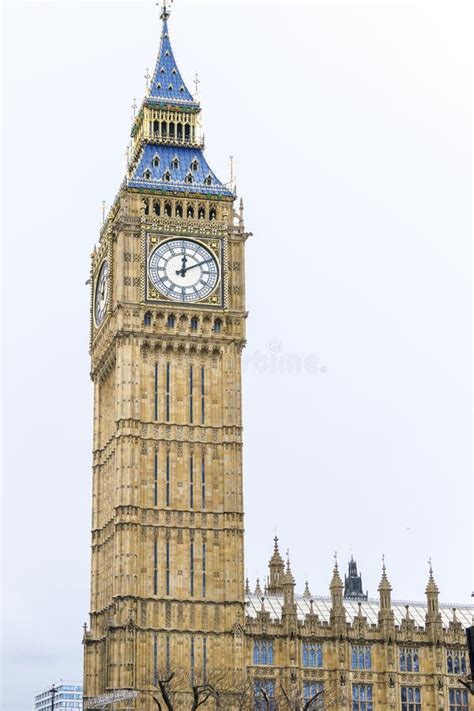 Big Ben Clock Tower Palace Of Westminster London England Uk Stock Photo